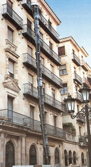 Schuttrutsche aus Gummi 110 cm mit zwei Ketten Nutzl&auml;nge 100 cm mieten leihen