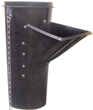 Schuttrutschen-Zwischenbef&uuml;llung aus Kunststoff mit 2 Ketten  mieten leihen