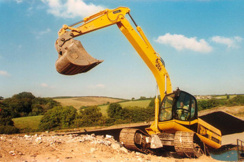 Kettenbagger mieten leihen