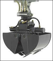 Greifer f&uuml;r 2,5 - 3,5 to. Minibagger mieten leihen