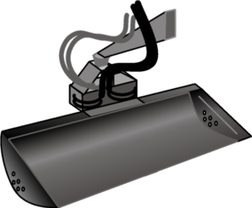 Grabenr&auml;umschaufel, hydraulisch mieten leihen