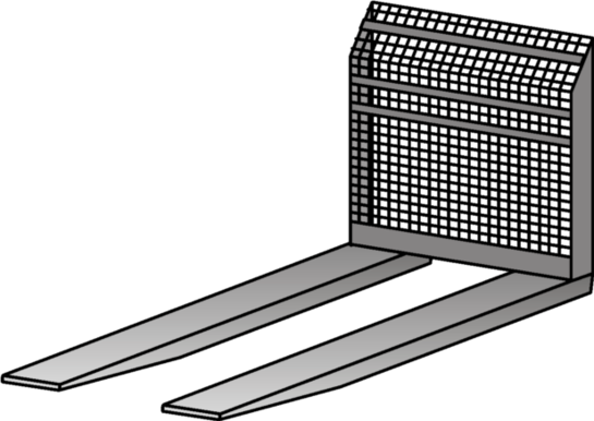 Palettengabel f&uuml;r Radlader mieten leihen