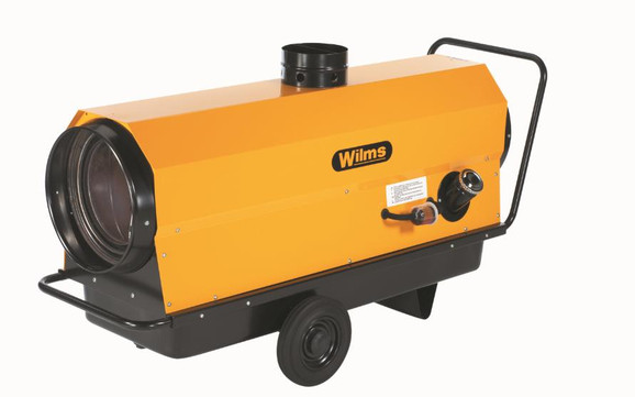 Heizturbine mit Abgasf&uuml;hrung mieten leihen