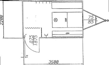 Bauwagen 3,5 m mieten leihen