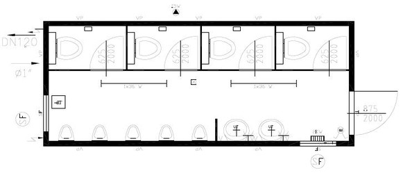 Herren-Toilettencontainer / WC-Container Herren mieten leihen
