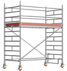 Alu Fahrger&uuml;st Arbeitsh&ouml;he 6,50m mieten leihen