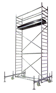 Rollger&uuml;st  Arbeitsh&ouml;he bis 7,50 m mieten leihen