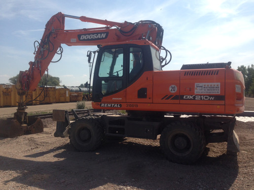 Mobilbagger 20 Tonnen mieten leihen