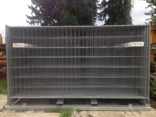  3,50 x 2,00 m  Bauzaun Element   mieten leihen