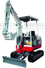 Hybrid-Bagger 1,7 t (Elektro- und Dieselantrieb) mit Schutzdach mieten leihen