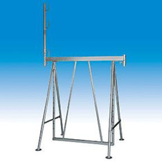 Kurbelger&uuml;stbock m. Gel&auml;nderpfosten, Gro&szlig; 1,70 - 3,00 m mieten leihen