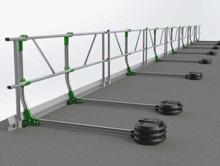 Absturzsicherung  - Tempor&auml;res Schutzgel&auml;nder f&uuml;r die Sicherheit auf dem Dach mieten leihen