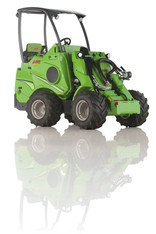 Multifunktionslader - knickgelenkter Lader mit Fahrersitz auf dem Hinterwagen,  mieten leihen