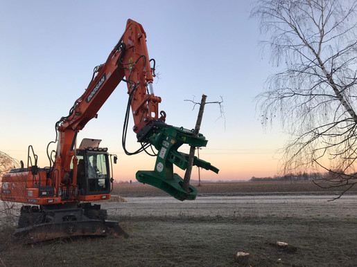 Astschere - Baumschere MS21 f&uuml;r Bagger , F&auml;llgreifer mieten leihen