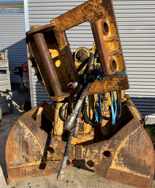 Hydraulischer Zweischalengreifer f&uuml;r Bagger bis 25to MS21 mieten leihen