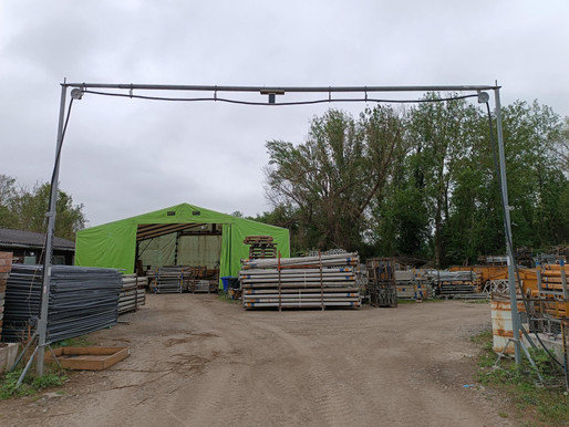 Kabelbr&uuml;cke 7,40m  Spannweite / Durchfahrtsbreite mieten leihen