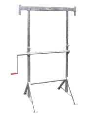 Kurbel-Ger&uuml;stbock M. Gel&auml;nderpfosten, Klein 1,20m - 1,90m  mieten leihen